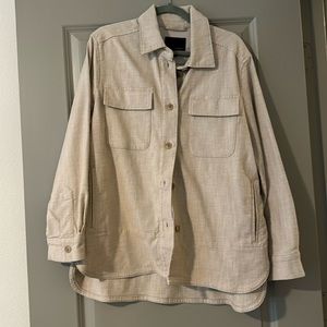 Banana Republic Cream Colored Canvas Shirt